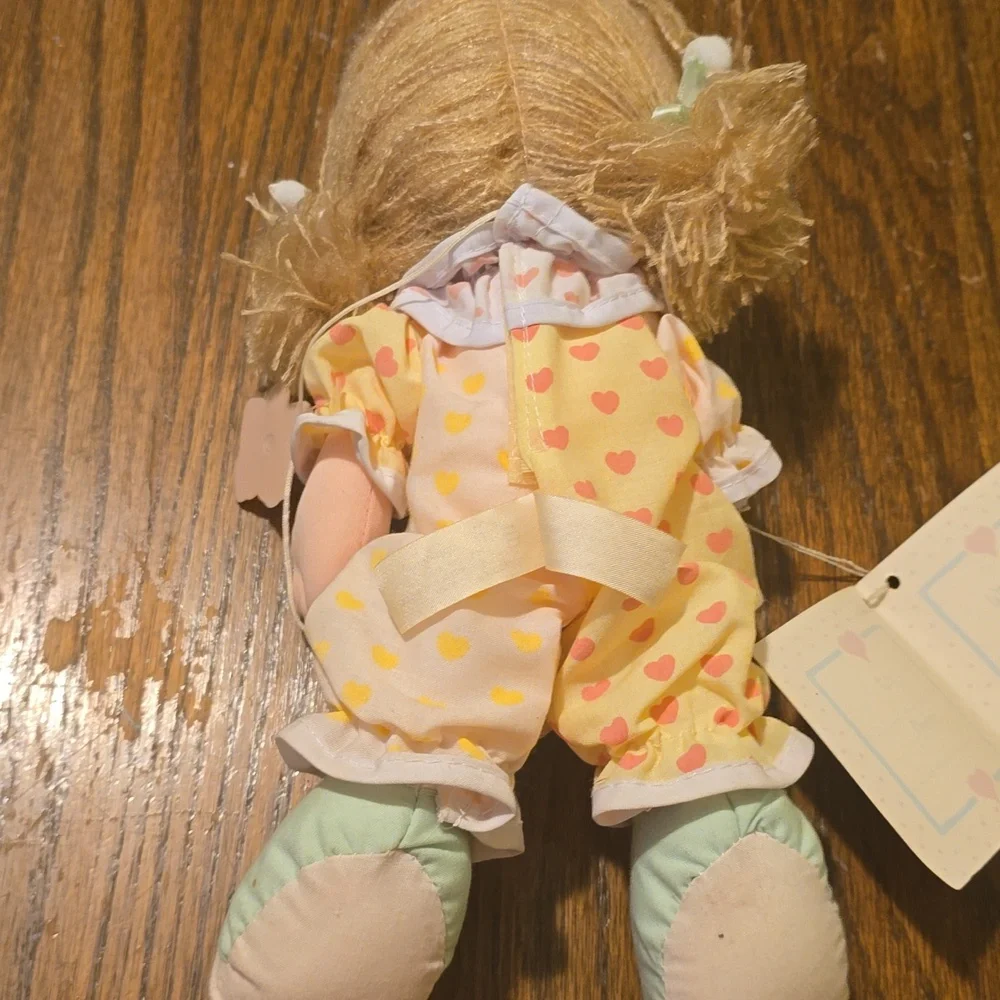 Adorable Precious Moments Doll in Yellow Jumper With Mask.